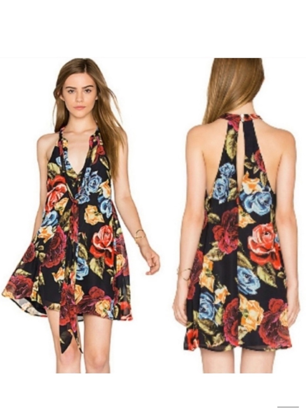Show Me Your MuMu Floral Mini Swing Dress - NWT, Size XS